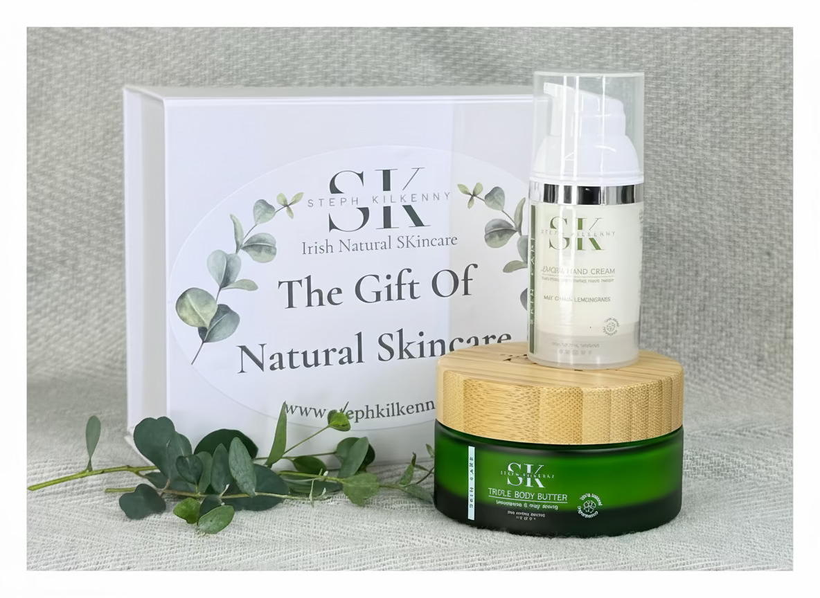 Triple body butter and jojoba hand cream gift set by Steph Kilkenny