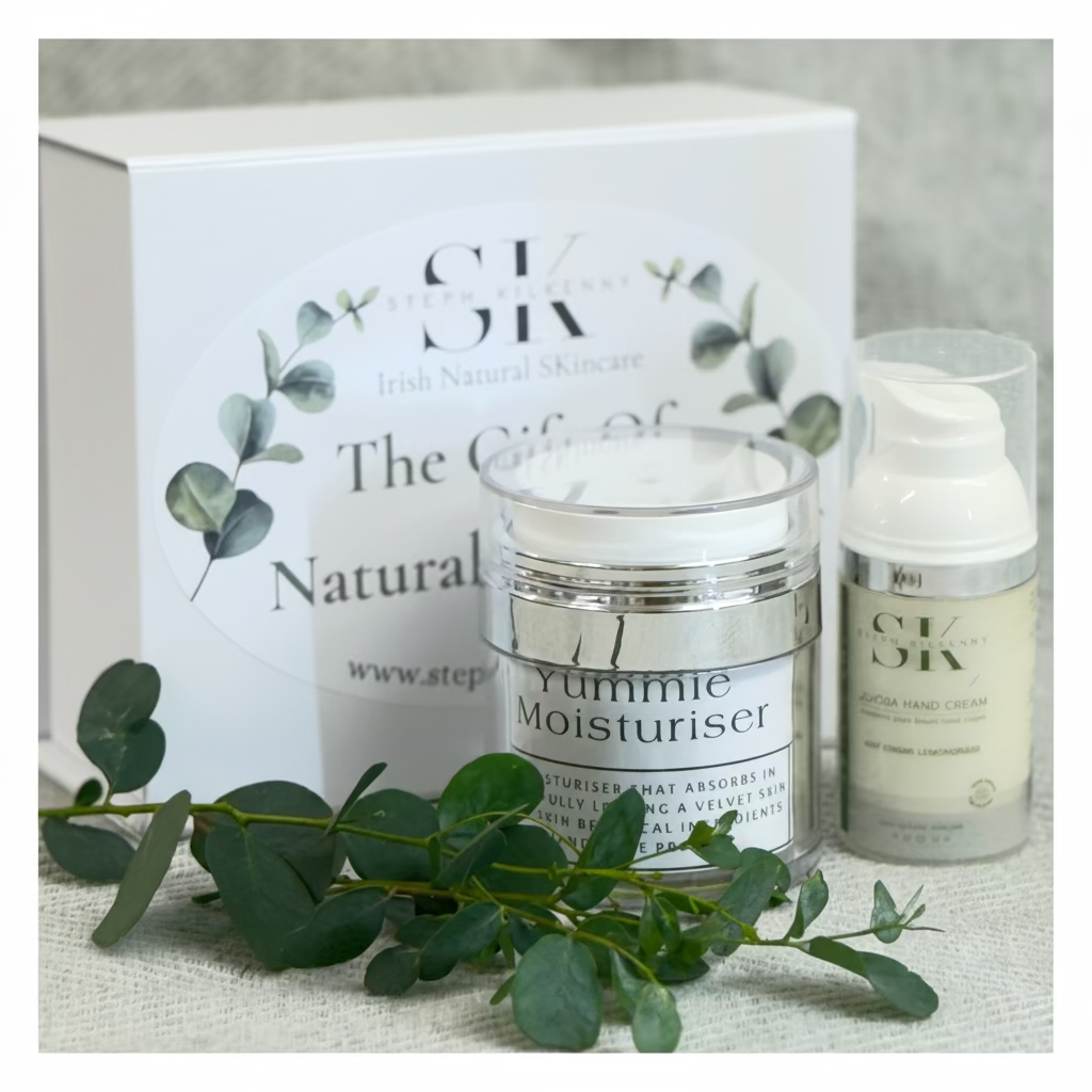 Yummie moisturiser and jojoba hand cream gift set by Steph Kilkenny
