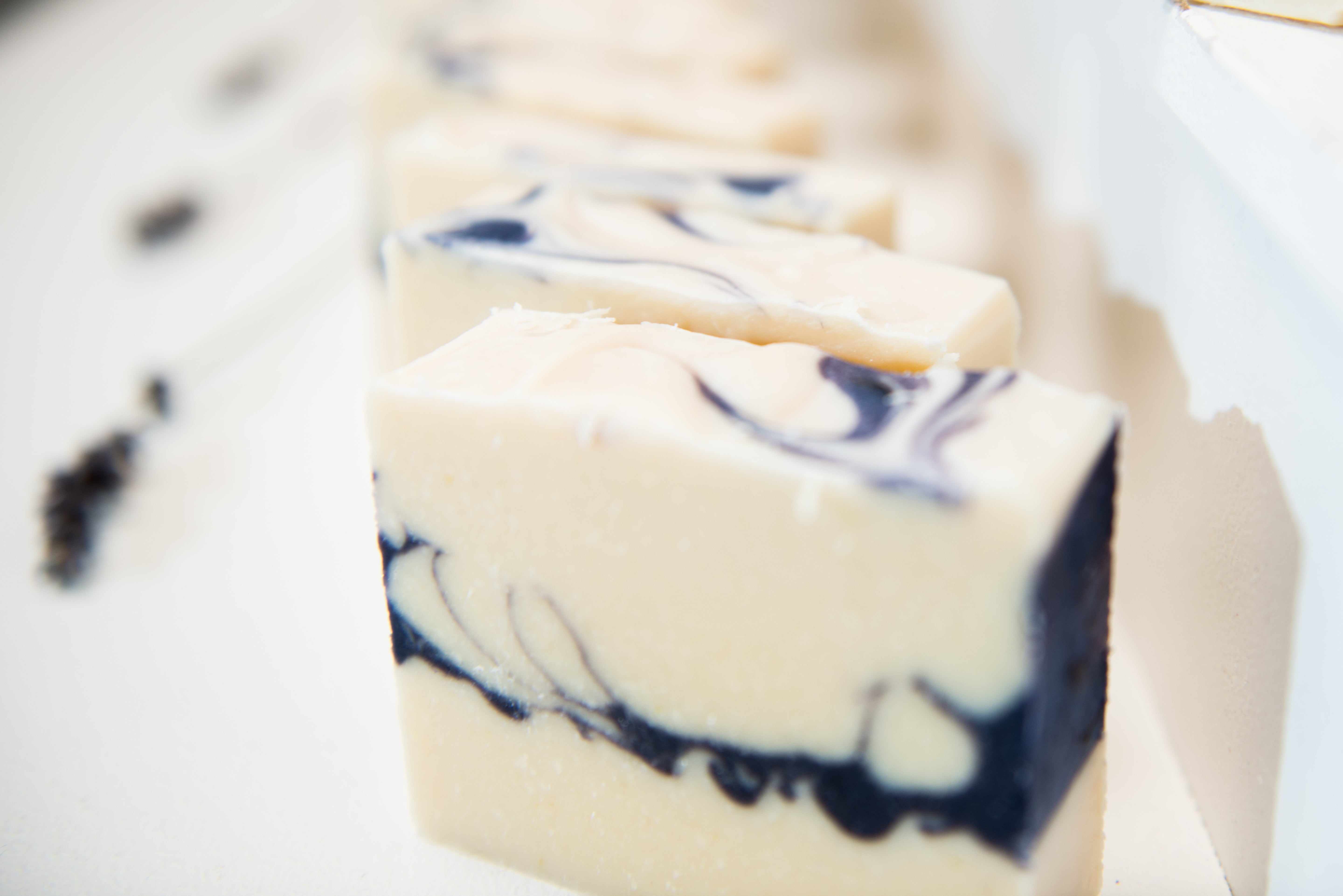 Goats milk soap with may chang and lemongrass by Steph Kilkenny