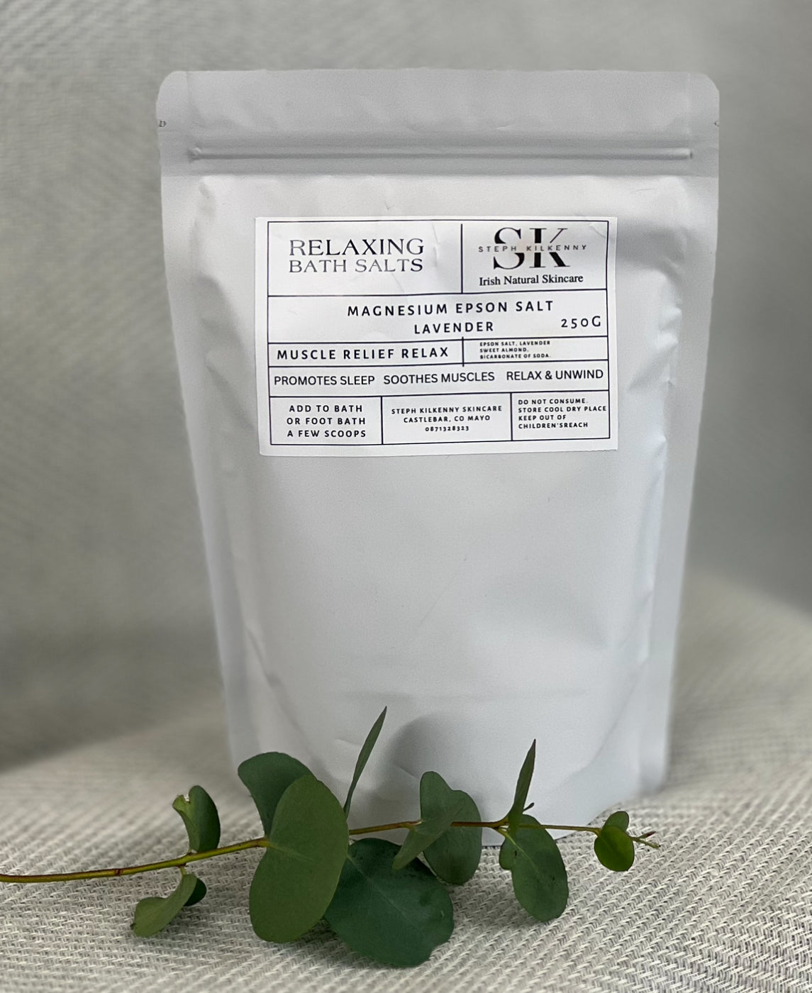 Magnesium bath salts and natural wellbeing by Steph Kilkenny