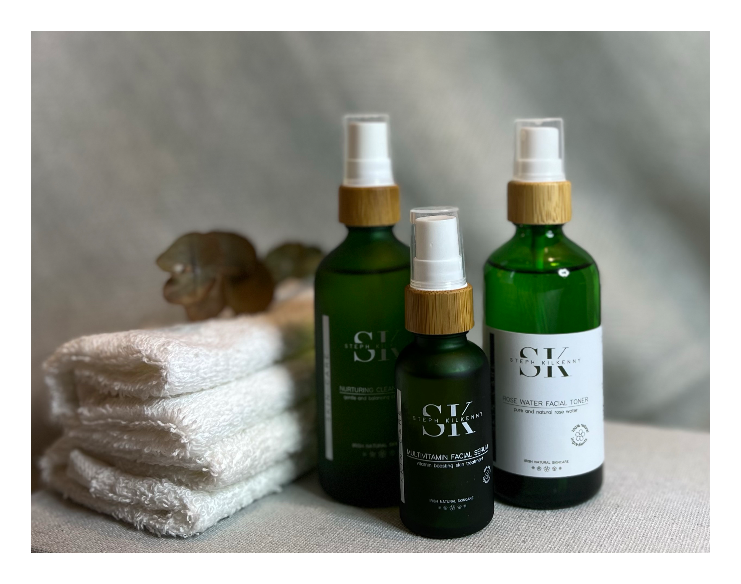 Cleanse, tone and nourish skincare gift set by Steph Kilkenny
