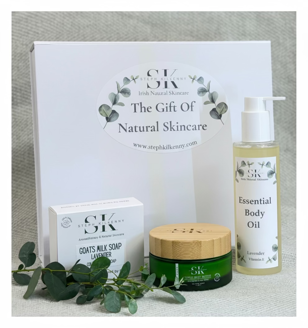 Body oil, butter and soap trio gift set by Steph Kilkenny