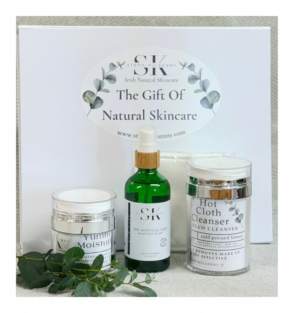 Hot cloth cleanse and tone gift set by Steph Kilkenny