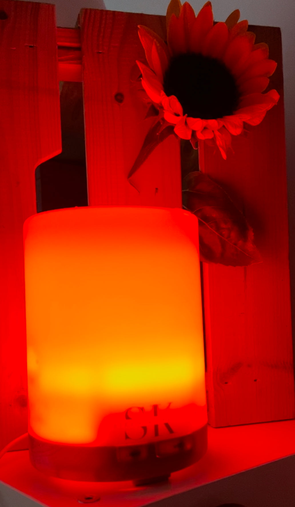 Essential oil aromatherapy diffuser with light and remote control by Steph Kilkenny